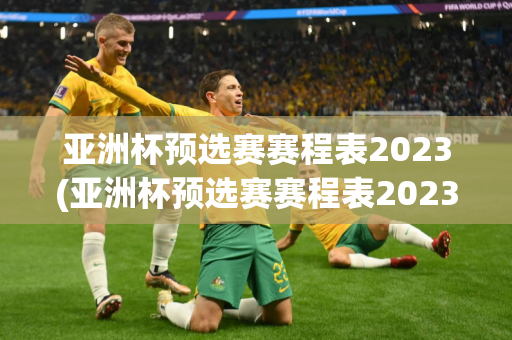 亚洲杯预选赛赛程表2023(亚洲杯预选赛赛程表2023年)