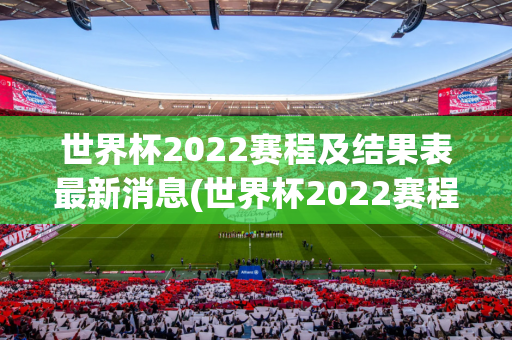 世界杯2022赛程及结果表最新消息(世界杯2022赛程及结果表最新消息视频)