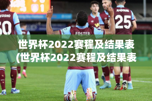 世界杯2022赛程及结果表(世界杯2022赛程及结果表格)