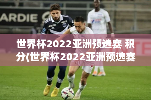 世界杯2022亚洲预选赛 积分(世界杯2022亚洲预选赛积分榜)