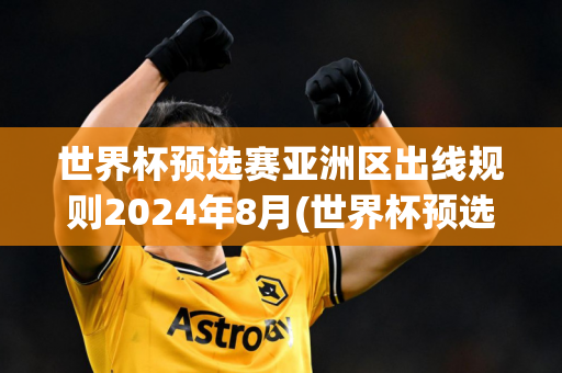 世界杯预选赛亚洲区出线规则2024年8月(世界杯预选赛亚洲区出线规则2024年8月12日)